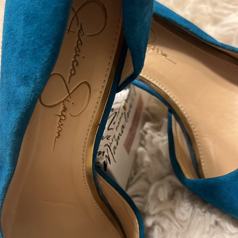 Woman’s shoe by Jessica Simpson blue size 7M pre~owned - Picture 3 of 5